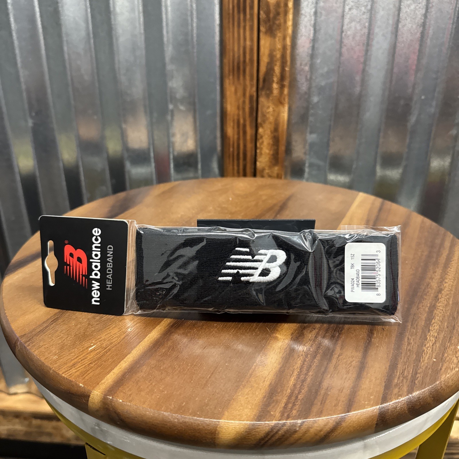 New Balance Performance Headband Large Logo Adult Unisex Black OSFA New W/ Tags