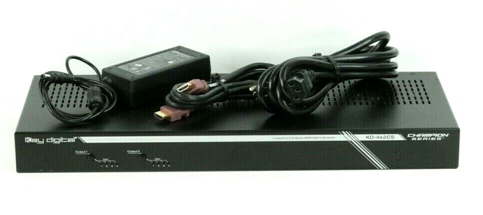 Key Digital KD-4x2CS 4x2 HDMI Matrix Switcher/ Switch h414