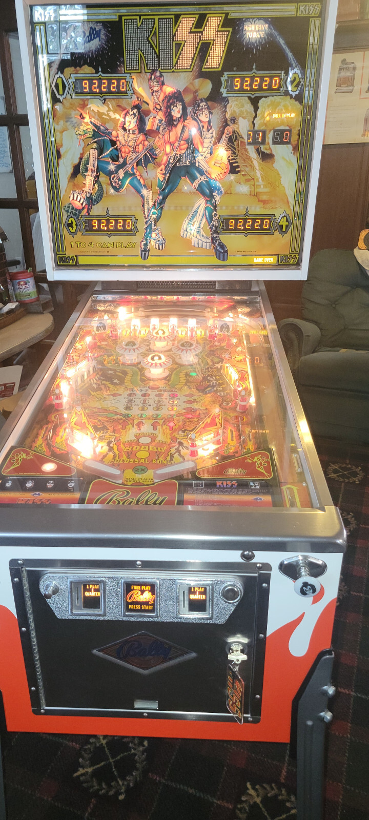 1979 BALLY Kiss Pinball Machine - Restored