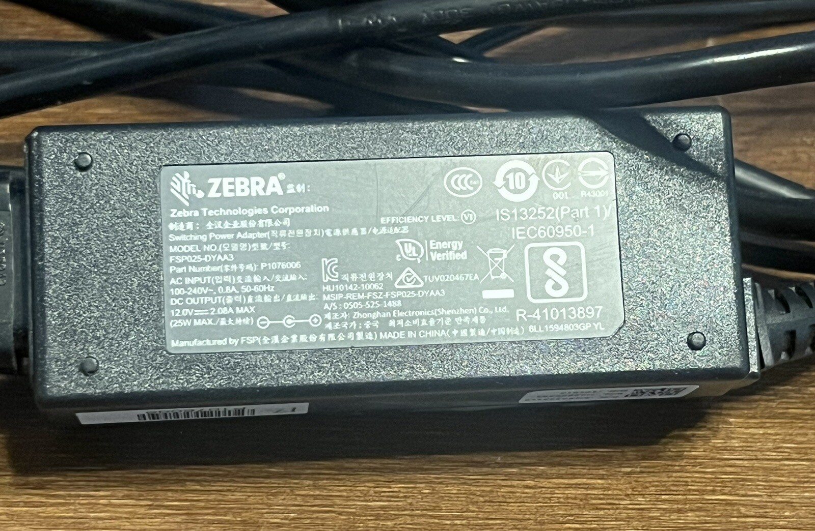 Zebra QLN320 Barcode Printer, WiFi, Bluetooth, Battery & Charging Cable