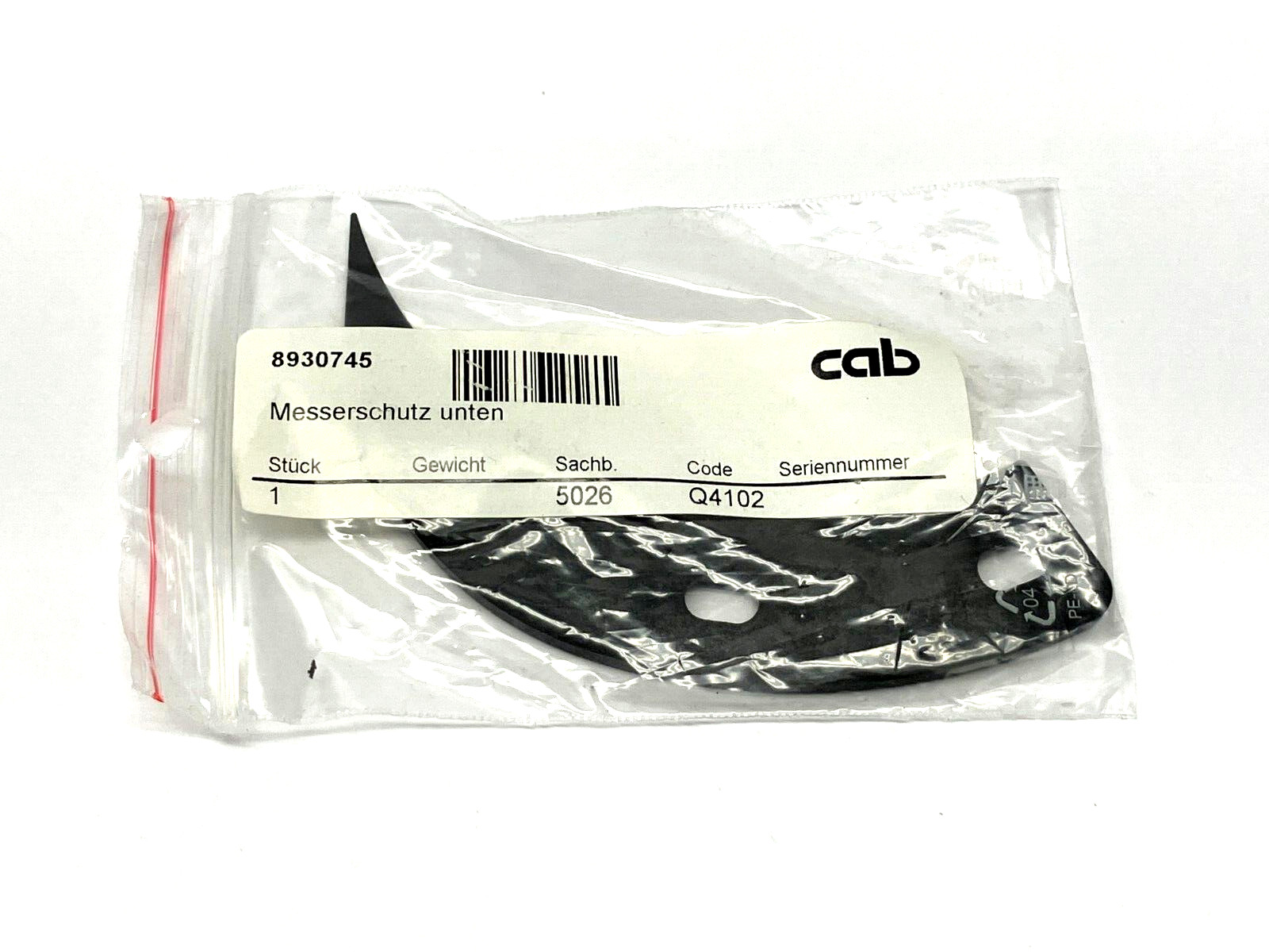 CAB 8930745 Lower Guide for Maestro 2 PCB Separator