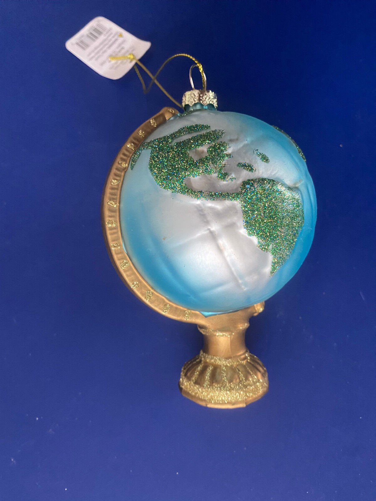 New World Globe Glass Ornament
