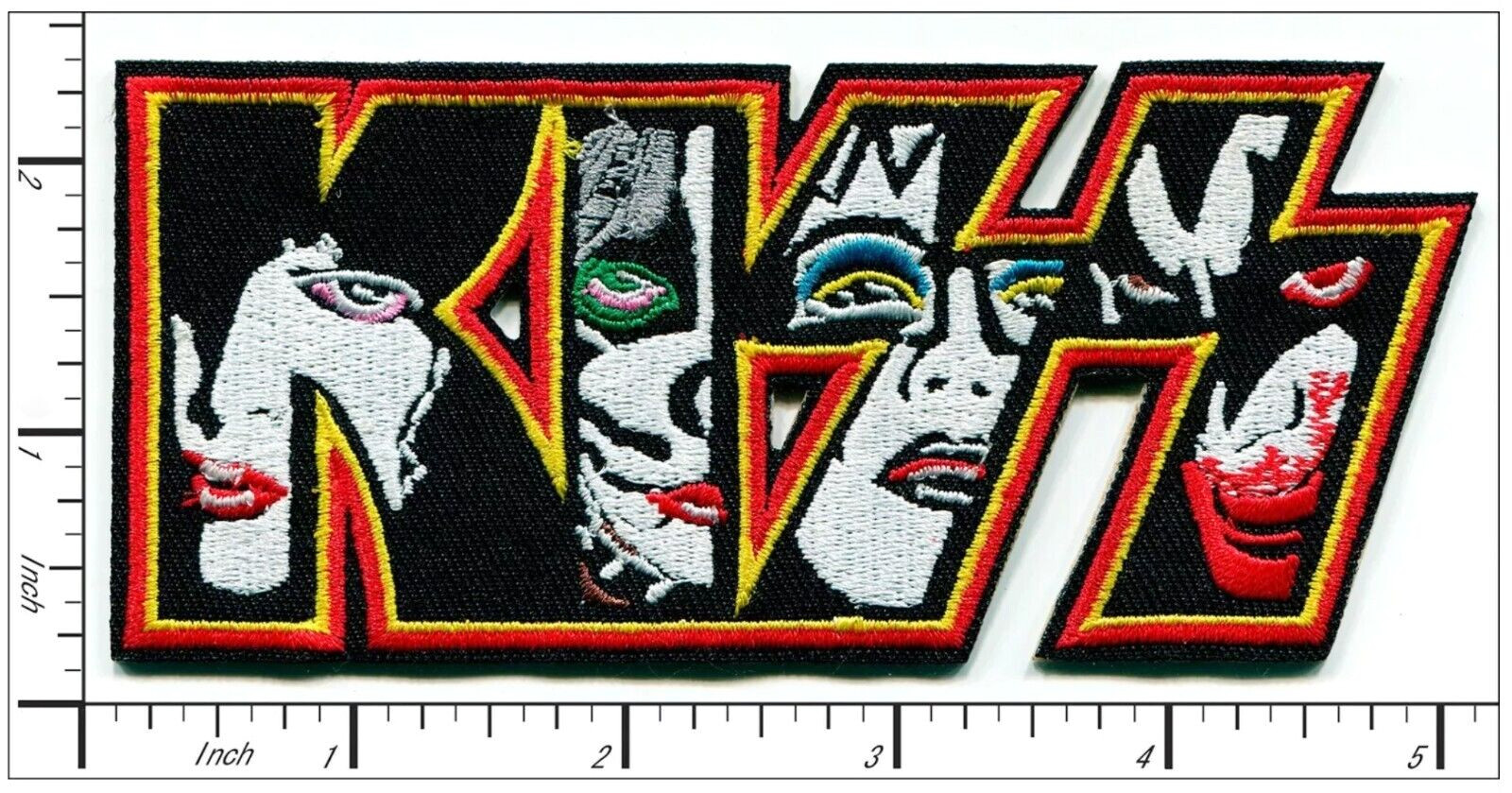 KISS Classic Rock Band Design Embroidered Iron On Patch