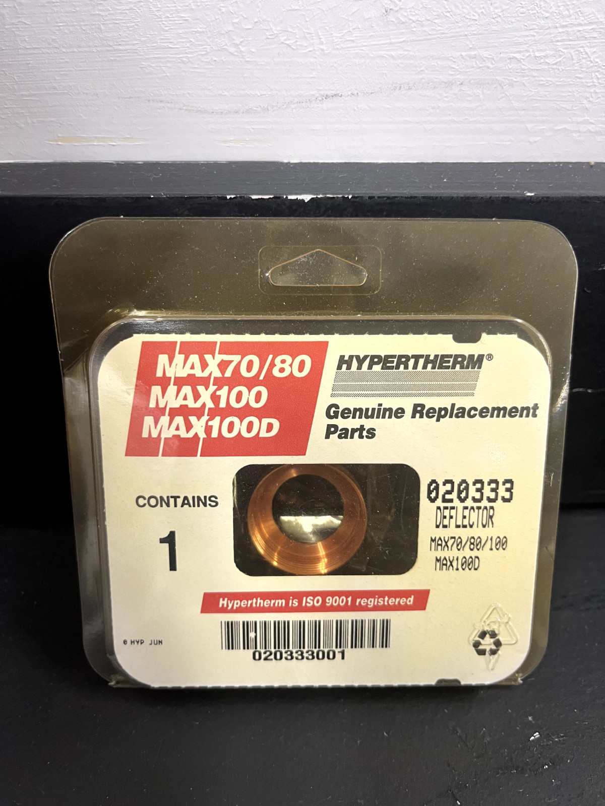 Hypertherm Non-Shielded Deflector Plasma Torch 020333 40-100Amp MAX 70/100