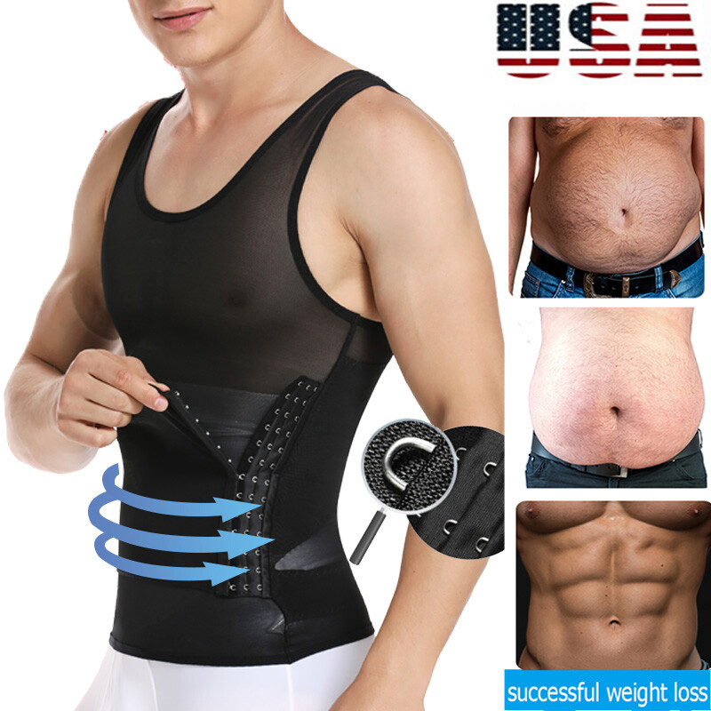 Fajas Colombianas Para Hombres Firm Control Shaper Compression Camisetas Chaleco
