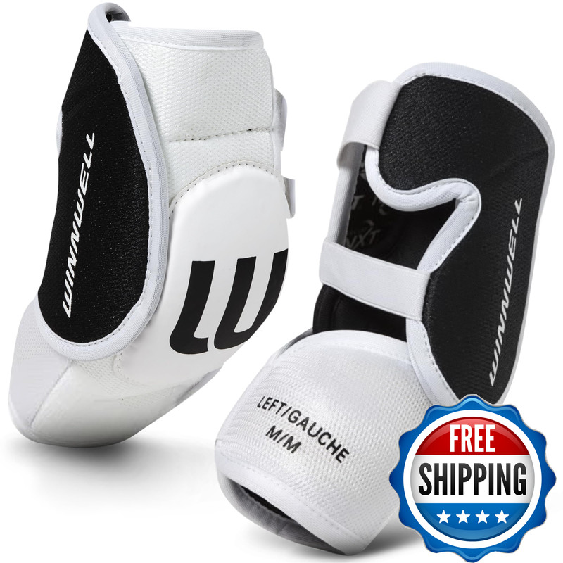Winnwell Classic Hockey Elbow Pads- Protective Hockey Gear For Youth Junior