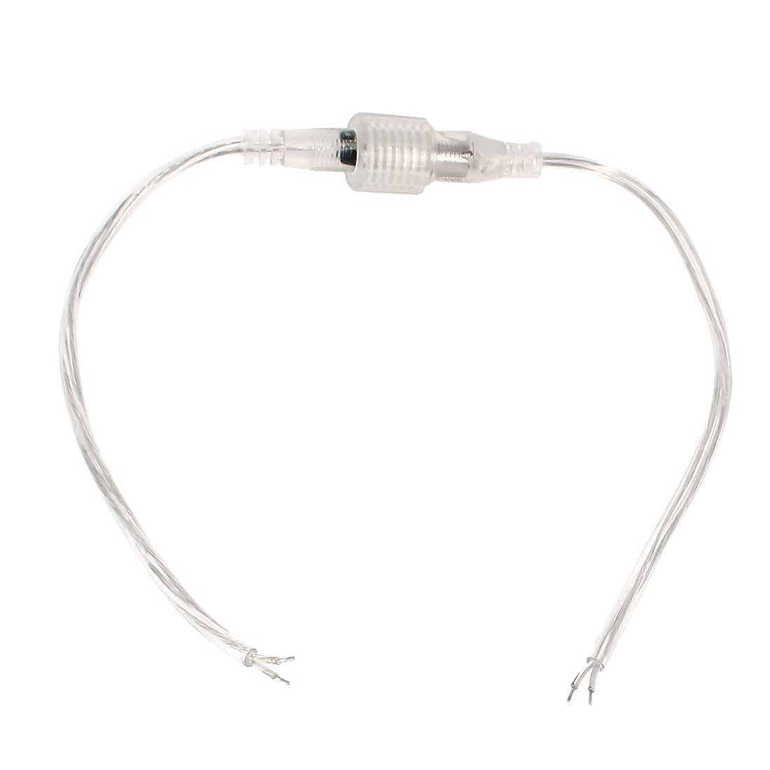 LED Strips Lighting Waterproof Power Connector Cable 40cm DC 5.5mm x 2.1mm Clear