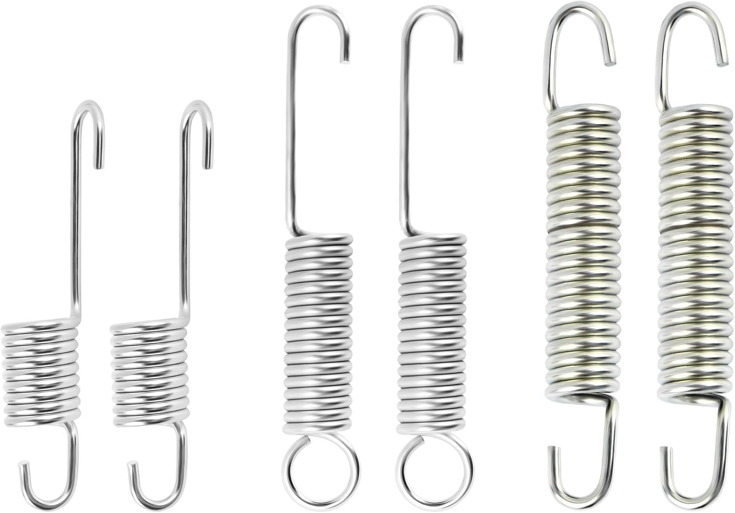 6PCS Kickstand Springs with 3 Size, Steel Kick Stand Spring of Mini Bike Kicksta