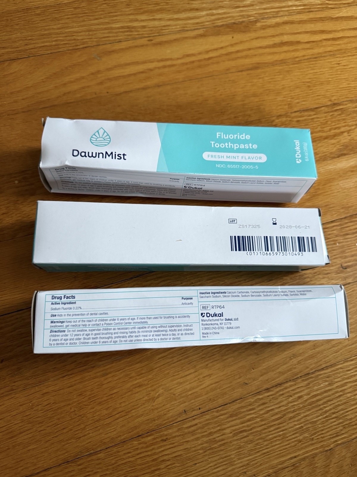 Dawn Must Toothpaste Fresh Mint