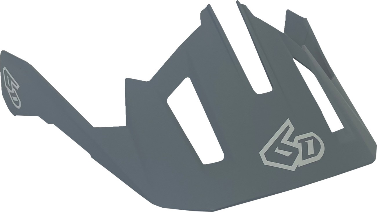 6D Replacement Visor for ATB-2T Helmets - Ascent Gray - Md/2Xl Bicycle 77-0123