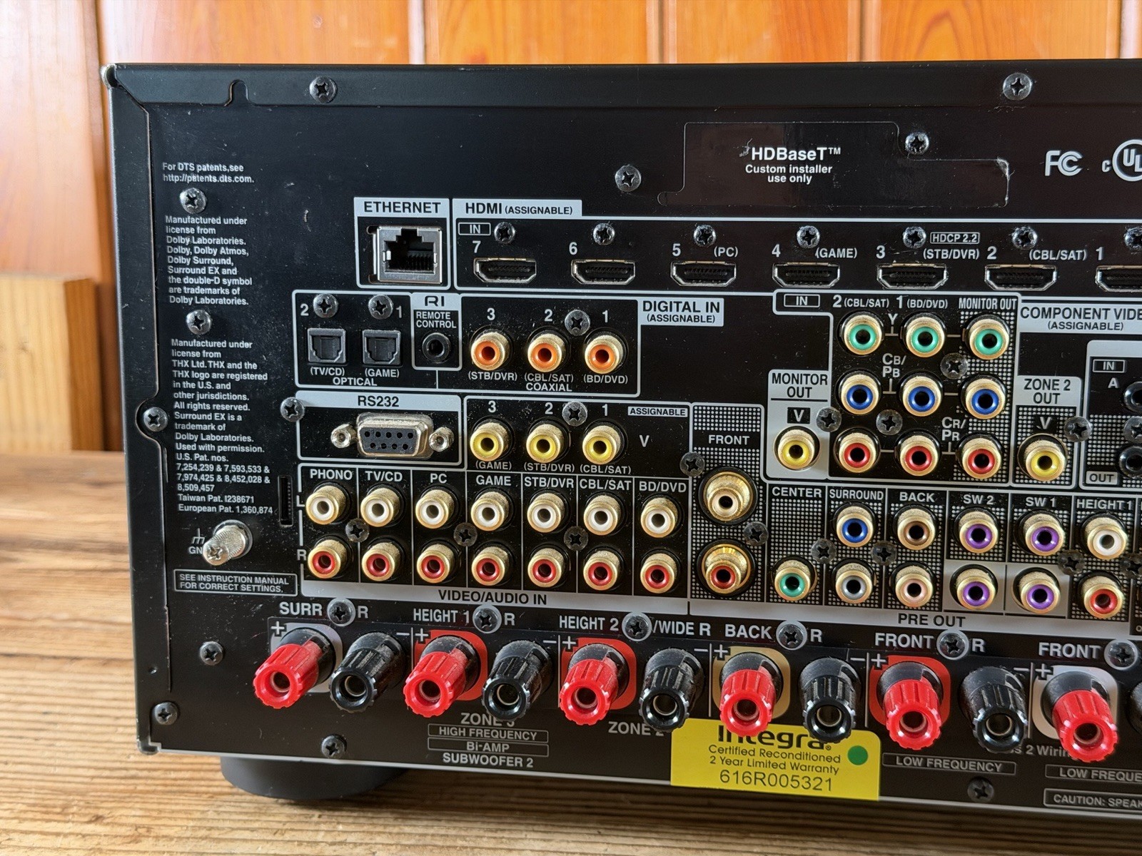 Integra 9.2-Channel Network A/V Receiver Model #DTR-60.6 - Bundle W/ Remote