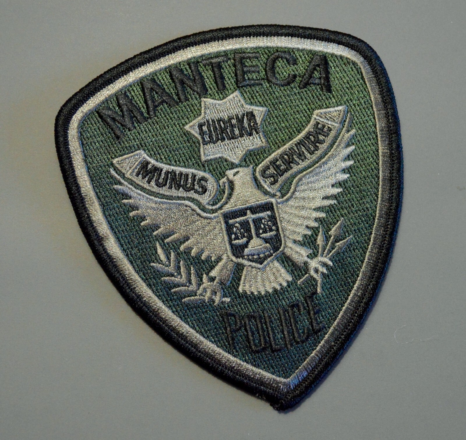 Manteca California Police SWAT OD/Black Patch ++ Mint San Joaquin County CA