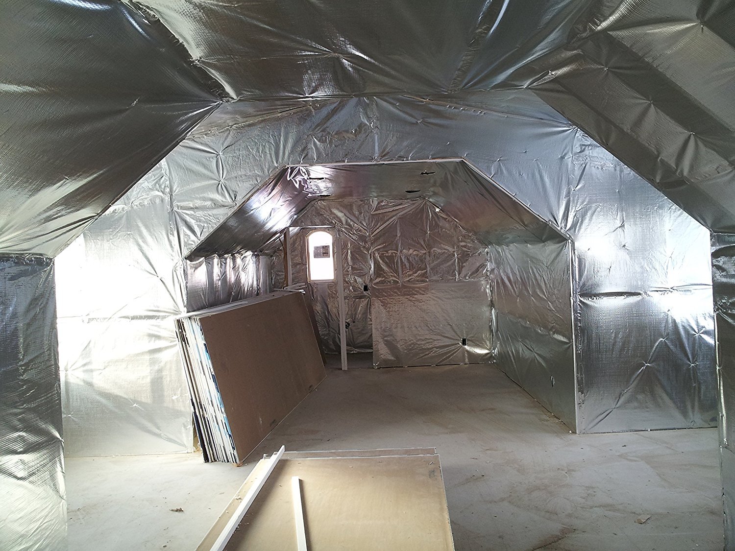 Double Reflective Insulation Roll Woven Fabric SOLID Radiant Barrier 500SQFT