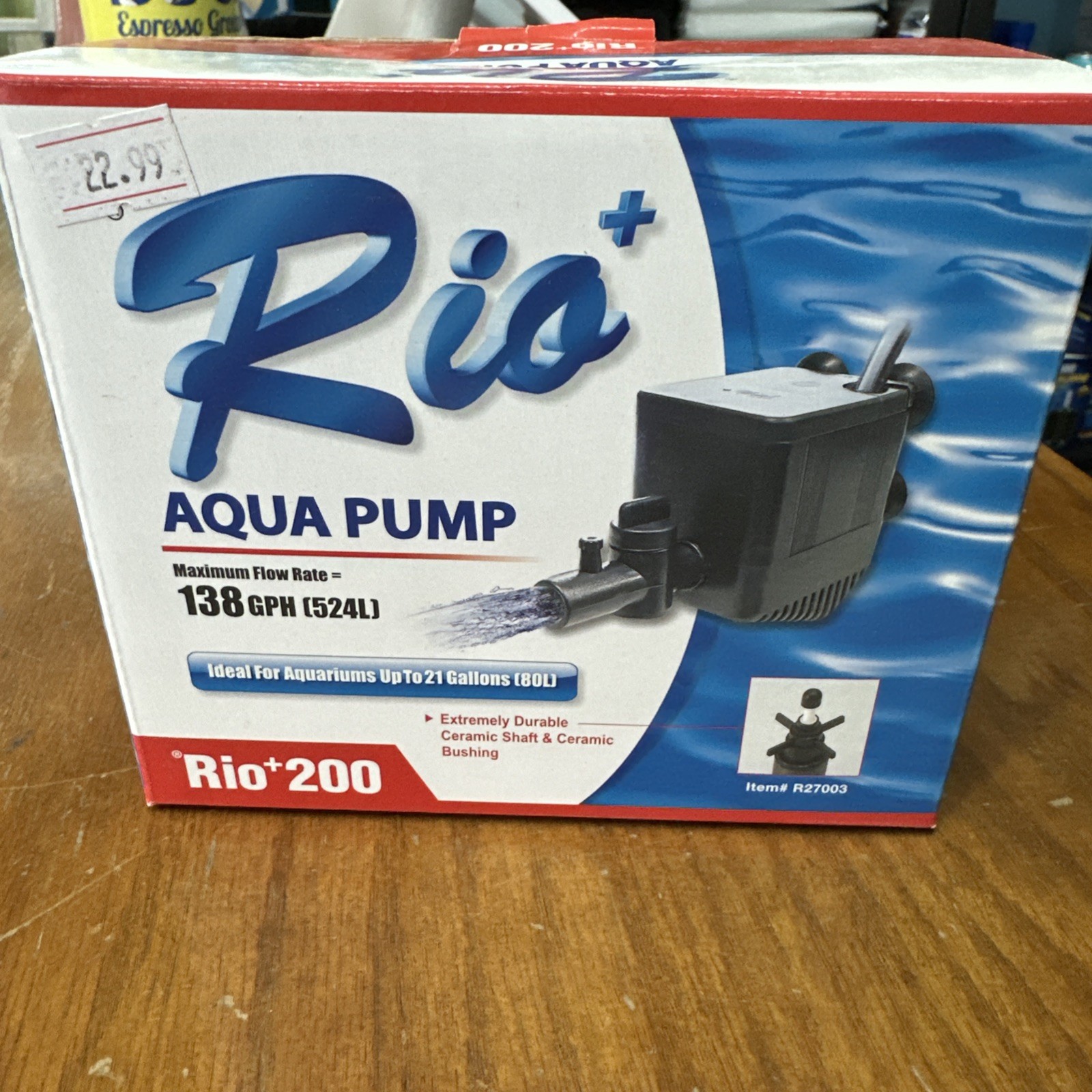 Rio Plus 200 Water Pump Submersible Power Head Fish Fountain Hydroponic 138 GPH