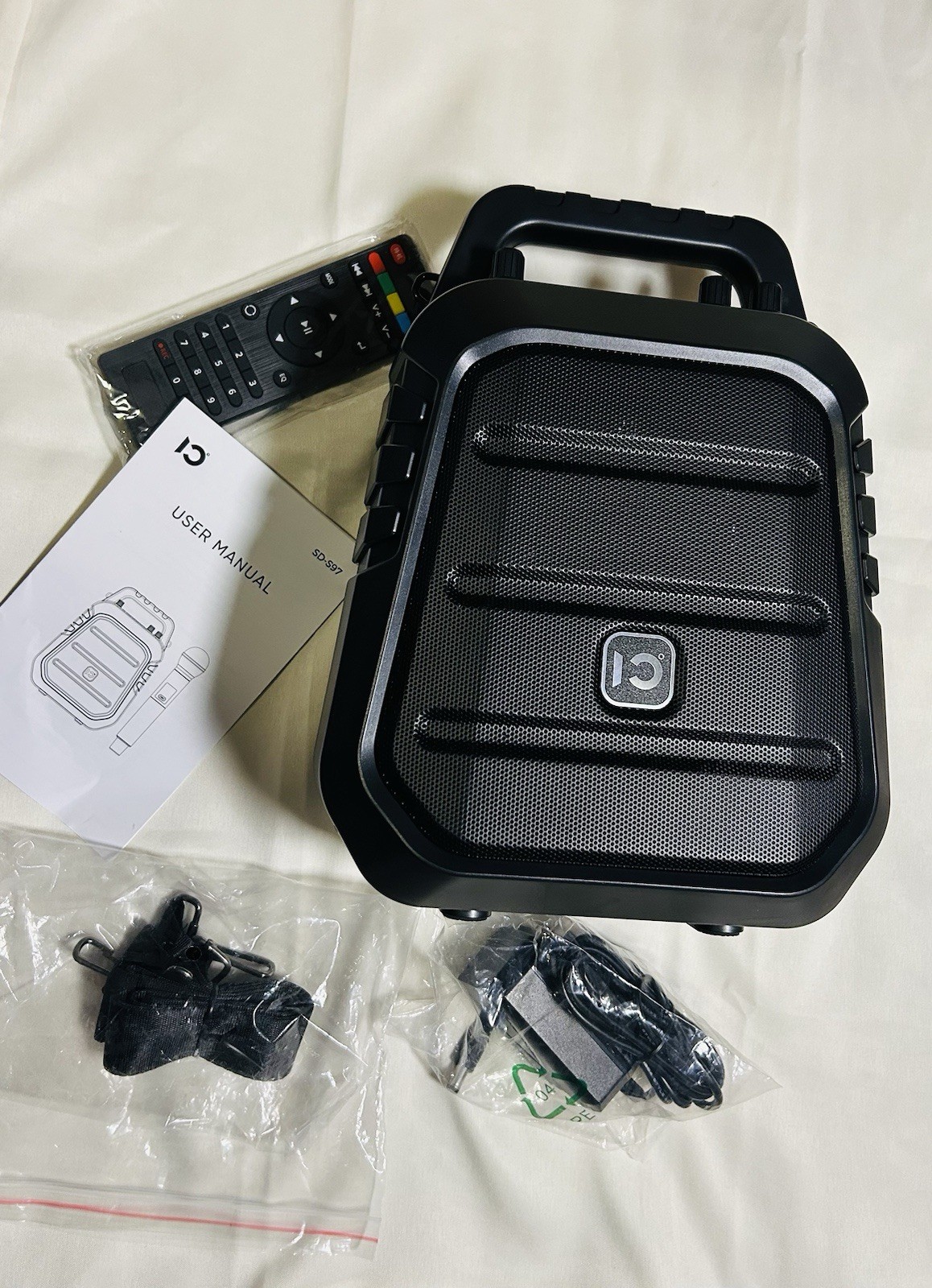 Portable Voice Amplifier 40W with 2 Wireless Microphones SHIDU S97 Powerful