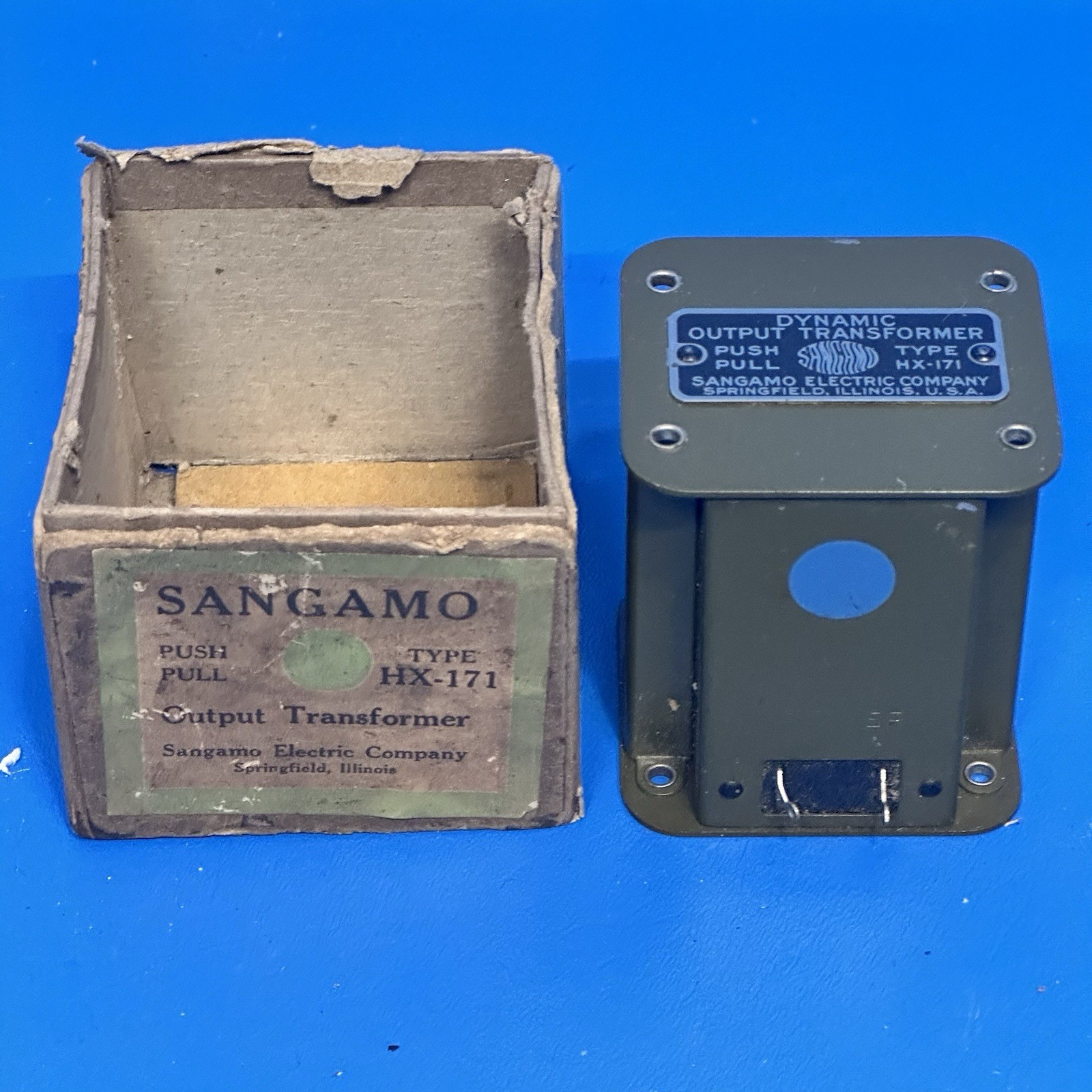 NOS SANGAMO PUSH PULL HX-171 TUBE AMP OUTPUT TRANSFORMER
