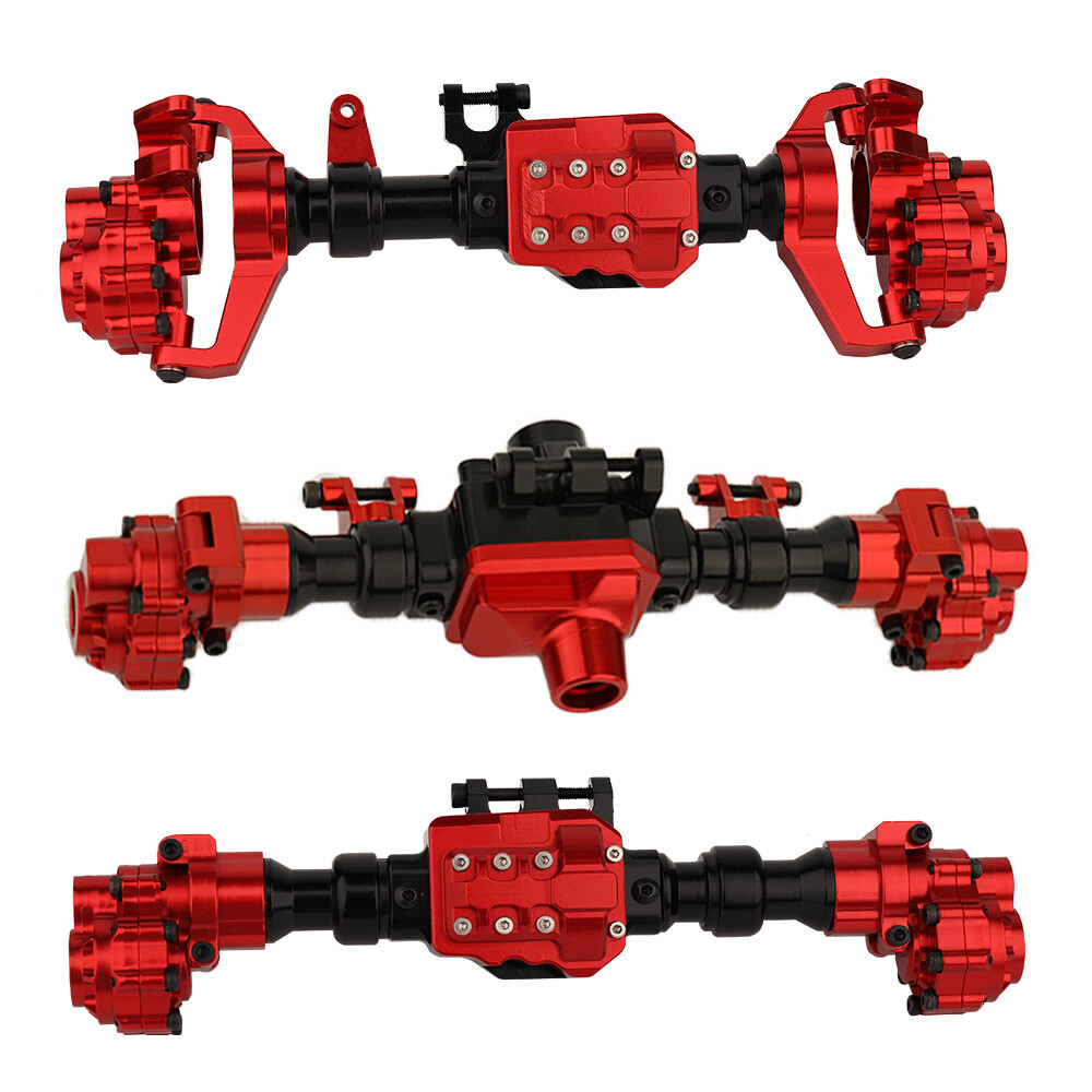 Metal Front Middle Rear Portal Axle Housing Set for 1/10 TRX4 RC Crawler Upgrade