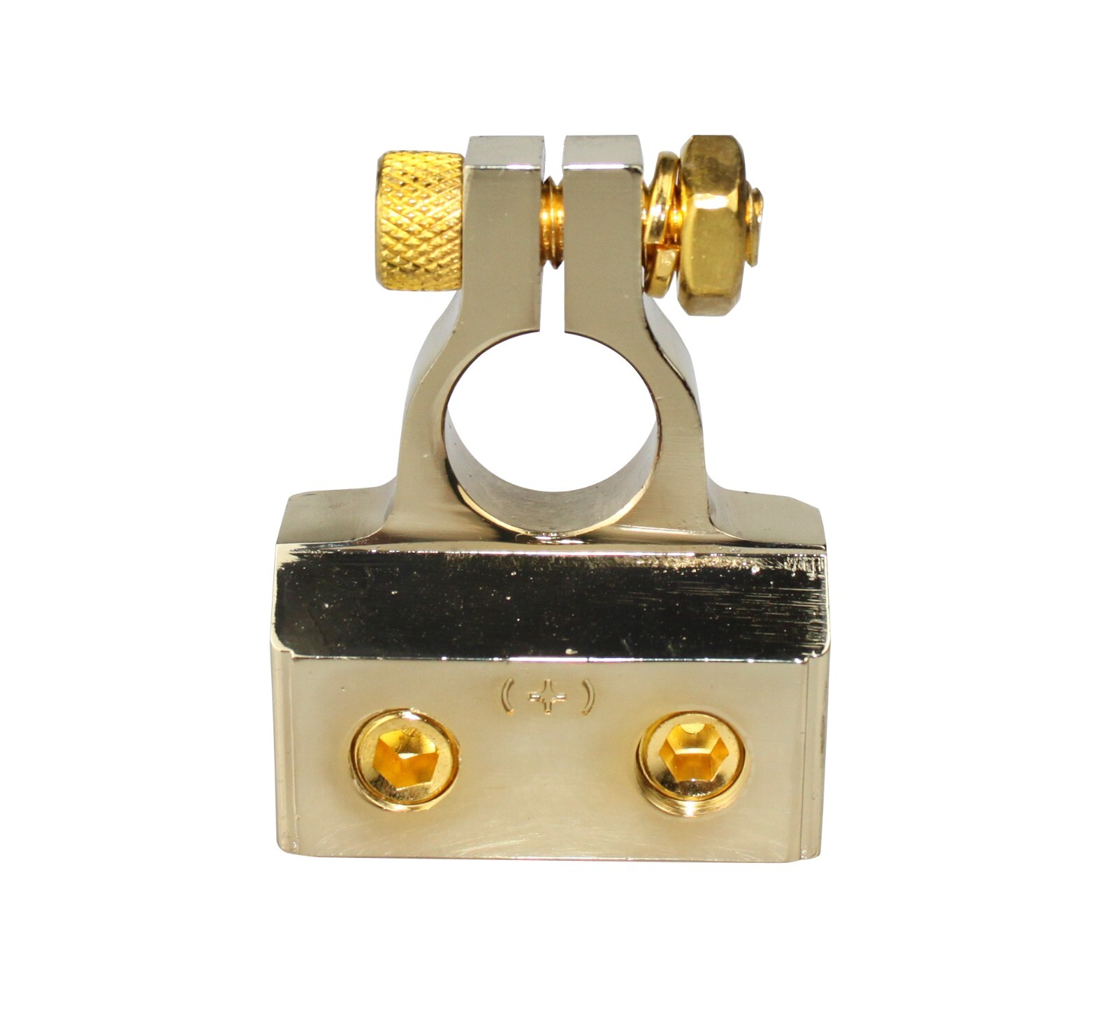 Nc Shipping Gold Plated 2x0Awg Gauge Battery Terminal Car Audio Skbt-044G