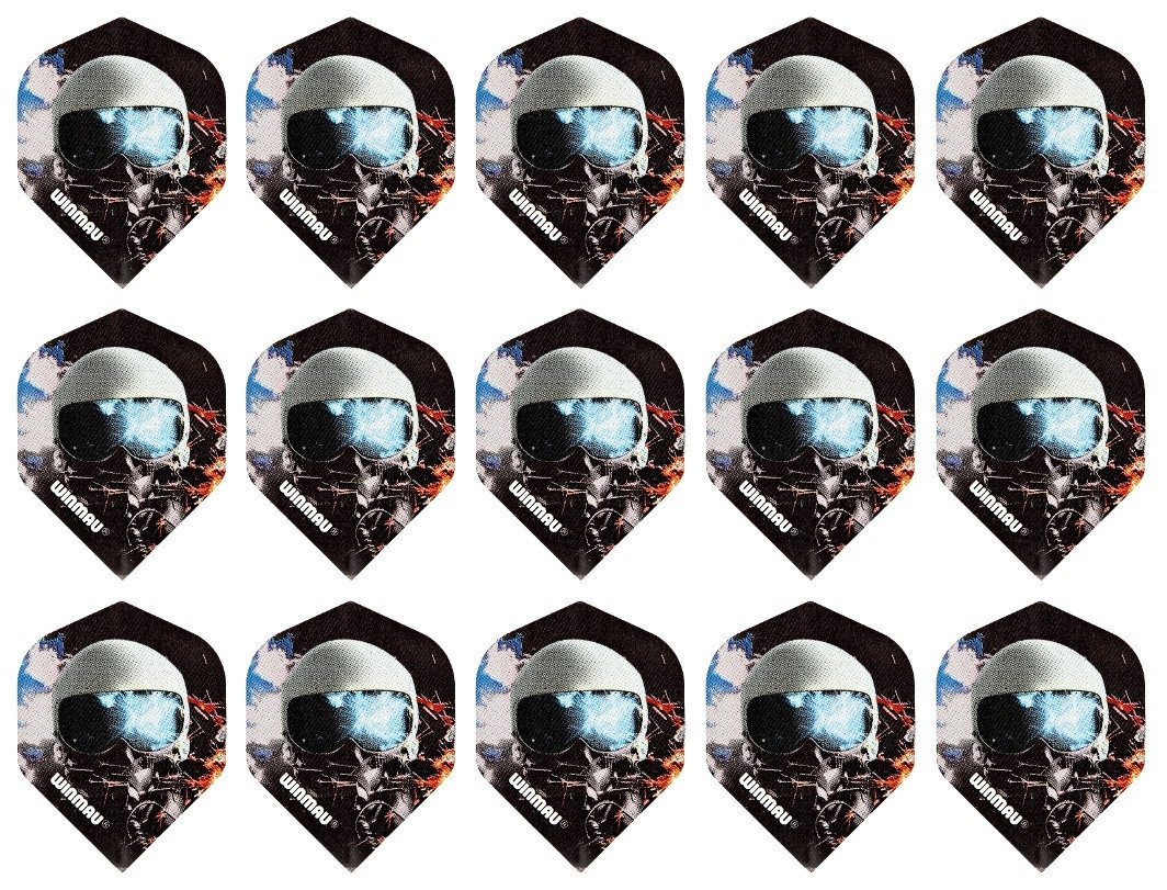 5 New Sets Winmau Mega Standard Dart Flights – Ships w/ Tracking - Space Head