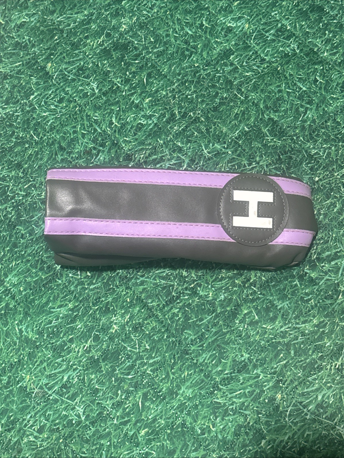 Unbranded Hybird Headcover Grey Pink Stripes Great Condition Fast Shipping HC428