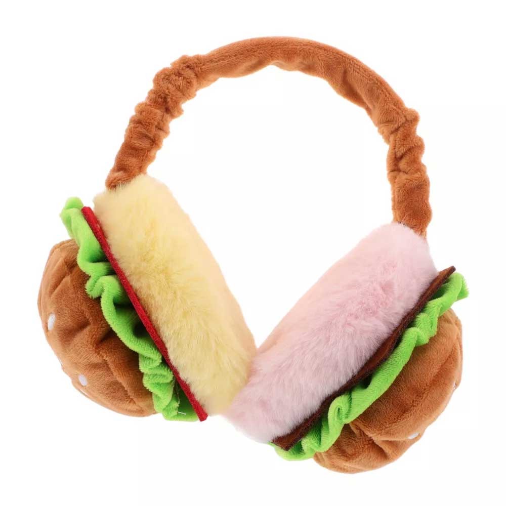 Funny Hamburger Ear Muffs Piggy Bank Adult Novelty Coin Bank Warmer