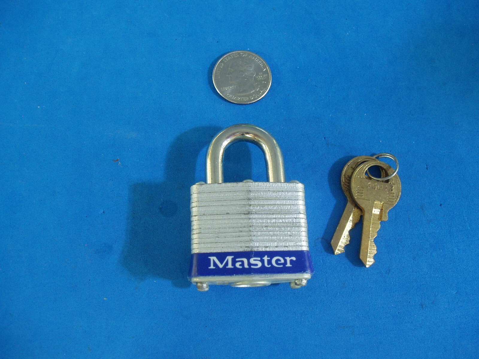 #3 MASTER PADLOCK KEYED ALIKE #3303 MADE IN USA