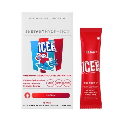 Instant Hydration Icee Cherry Electrolyte Drink Mix Sports Drink - 10ct/67gms