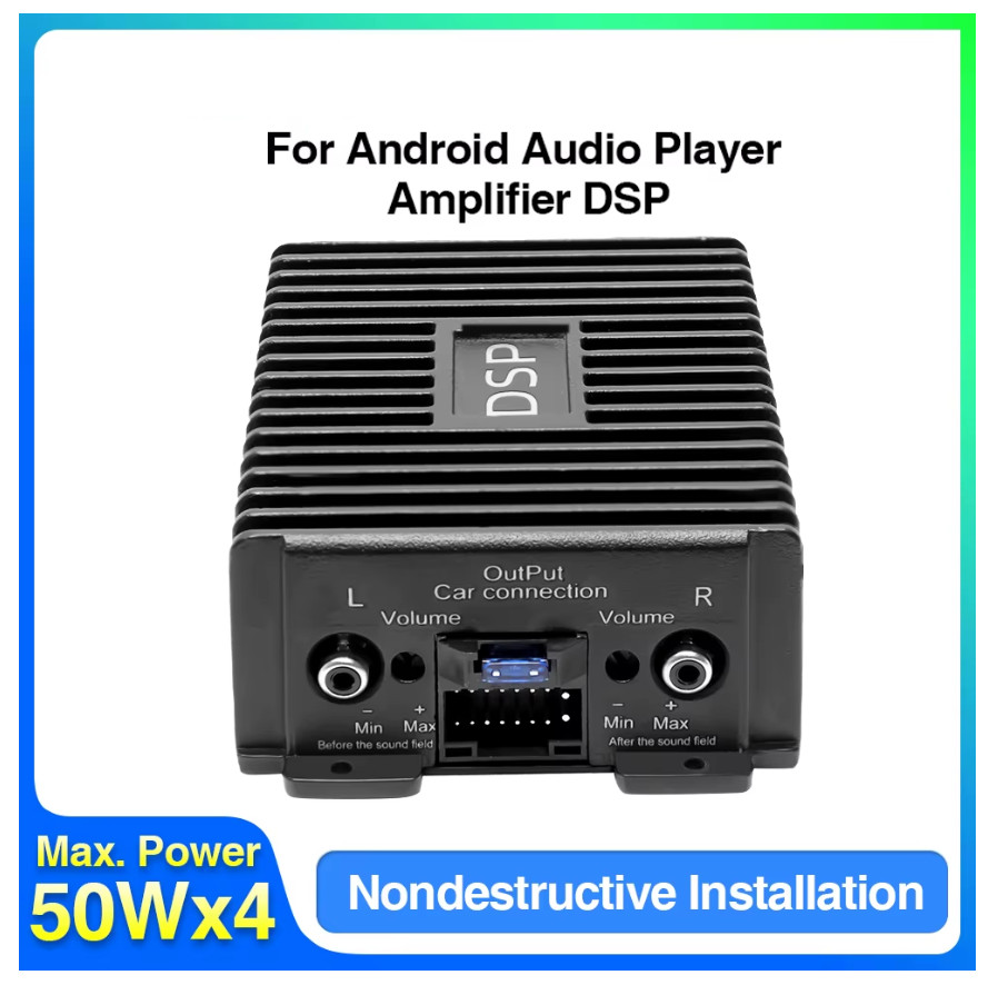 4 Channel Android Car Stereo DSP Amplifier Audio Processor Sound Booster