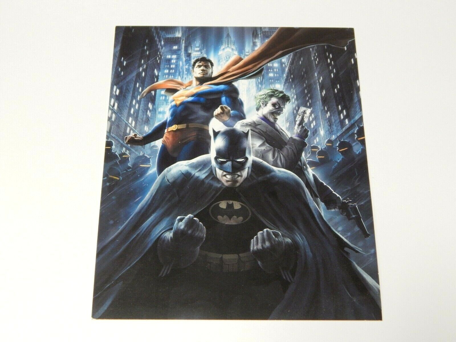 DC Animated Dark Knight Returns Deluxe Edition Print Batman Superman Joker Card