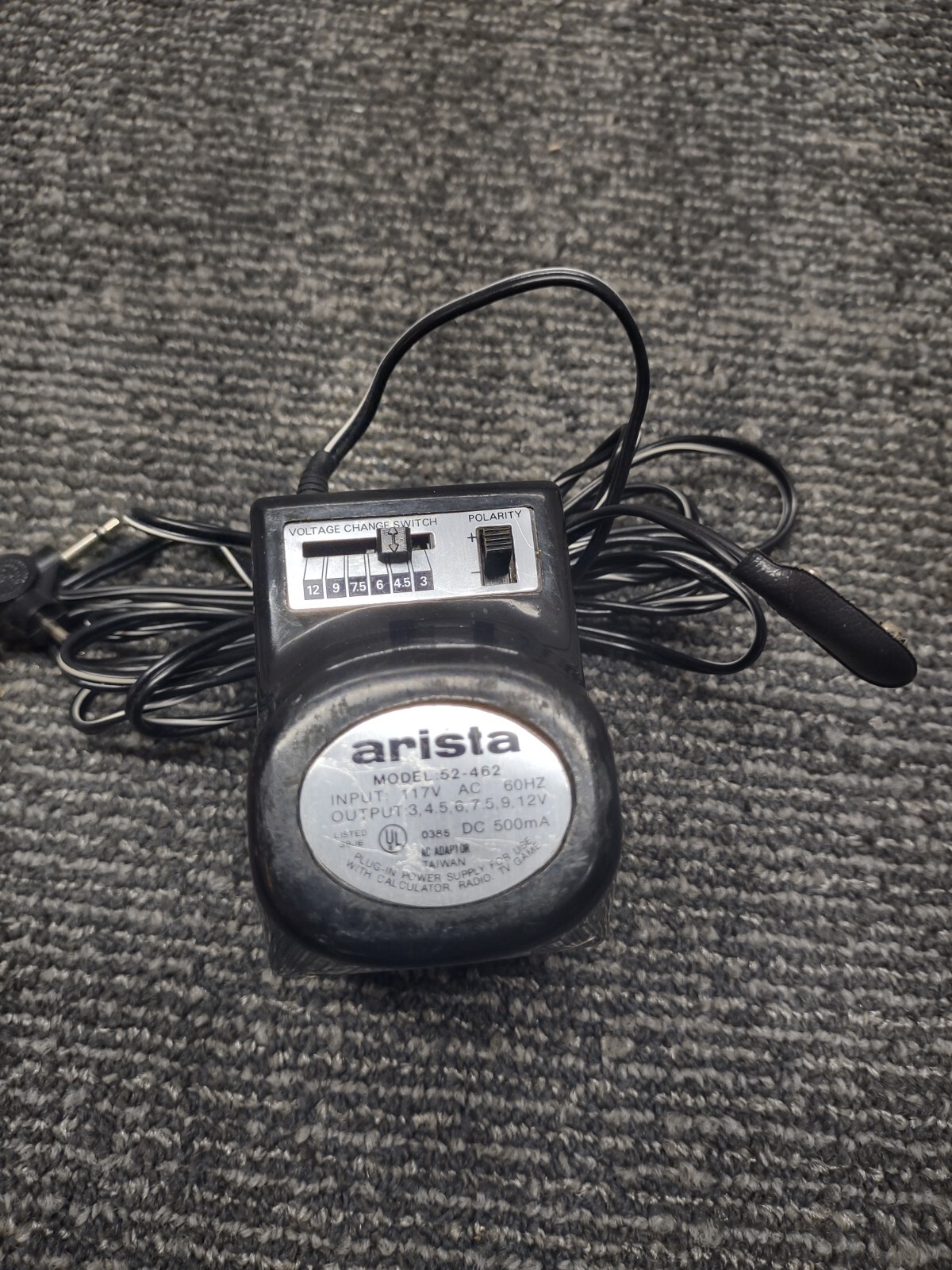 Rare! Arista voltage change switch power supply 52-462