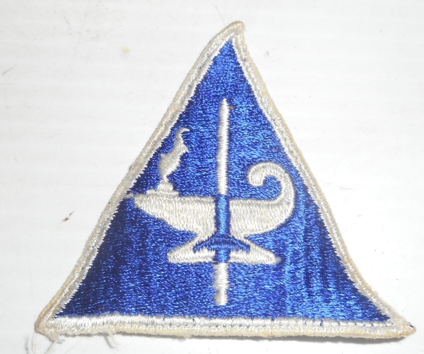 Original WWII U.S. Army National Defense CADET Corps School Cut Edge Patch 3" W