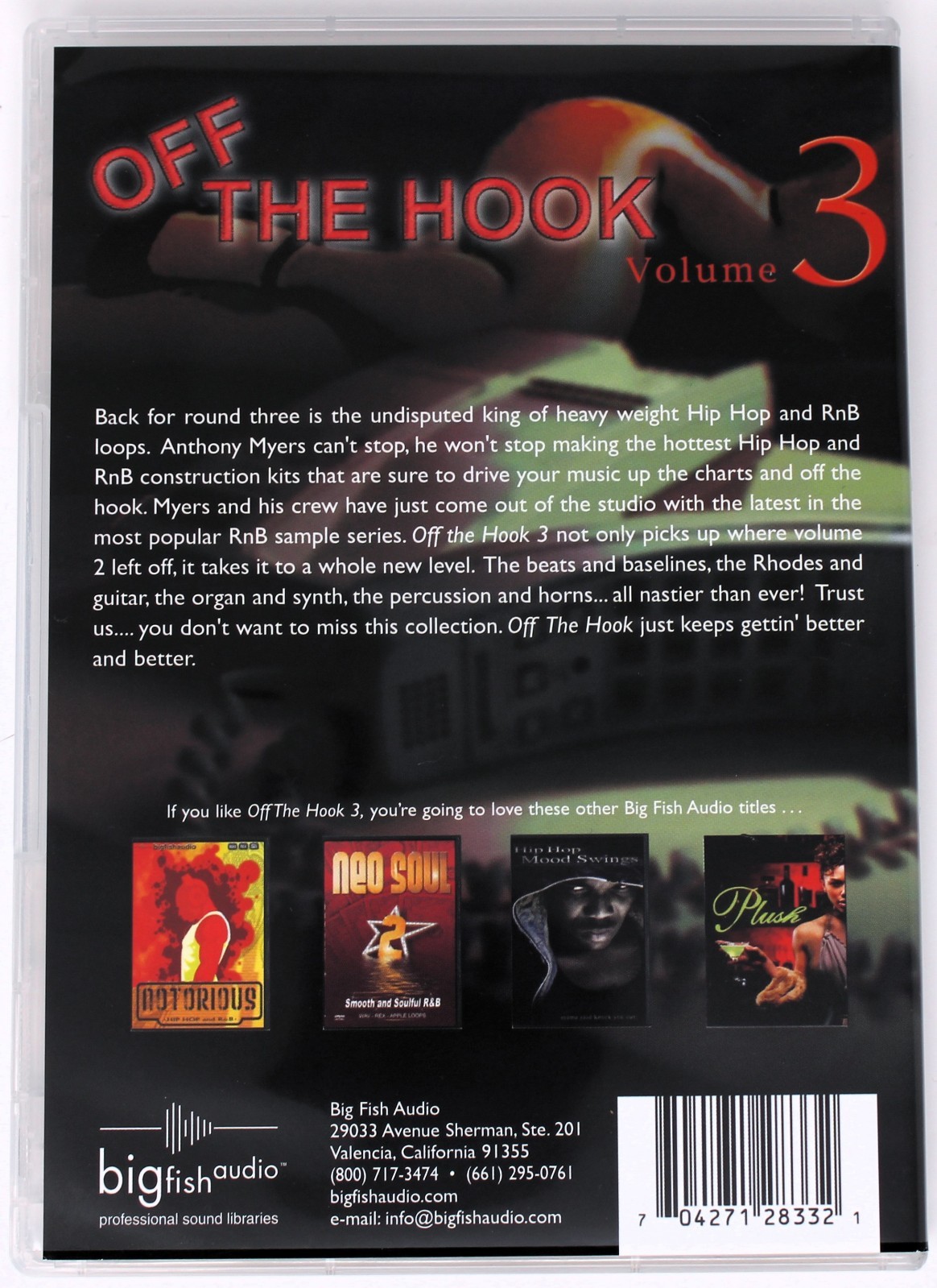 Big Fish Off The Hook 3 Sample/Sound Library/Sampling 2 CD Acid Wav Rex Rmx