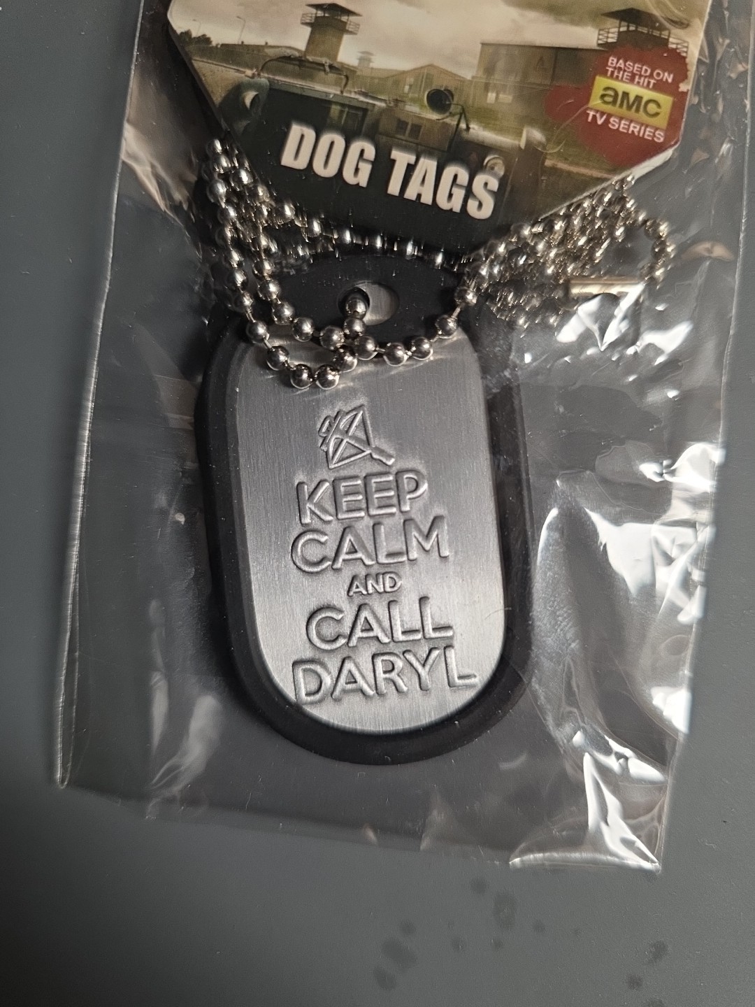 The Walking Dead Keep Calm and Call Daryl Dog Tag LICENSED