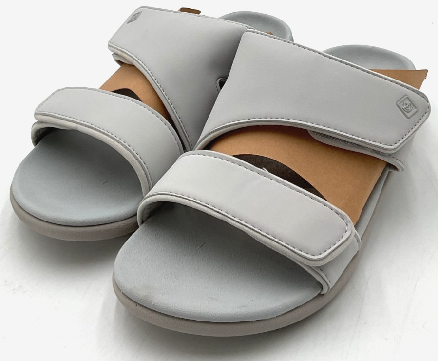 Spenco Kholo Nuevo Women's Size 8.5 D (Wide) Gray Comfort Slide Sandals NWOB