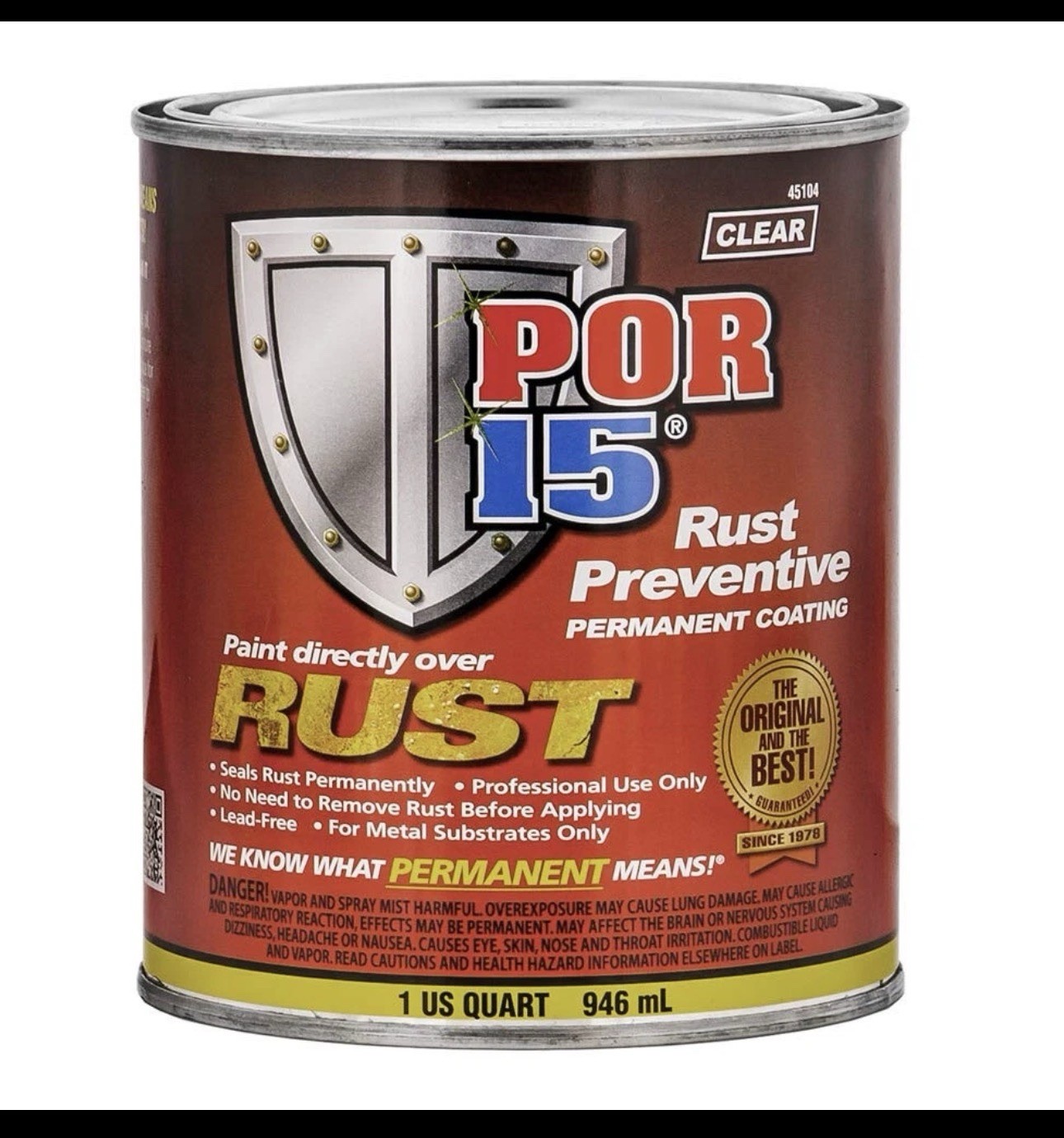 Por 15 45104 High Performance Rust Preventative Qt Size