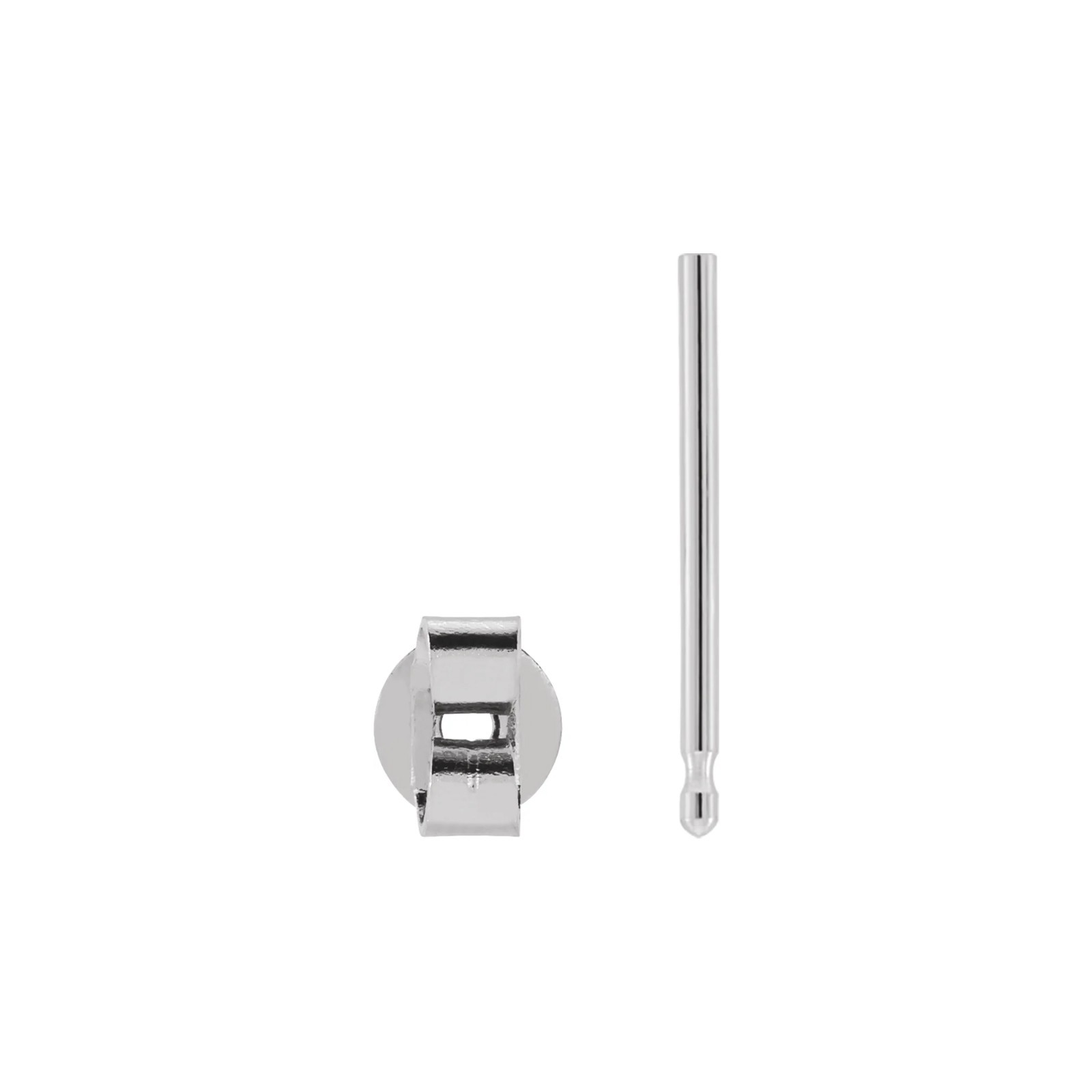 Continuum Sterling Silver Earring Clutch Nut Friction Post & Back Set 4-10 mm