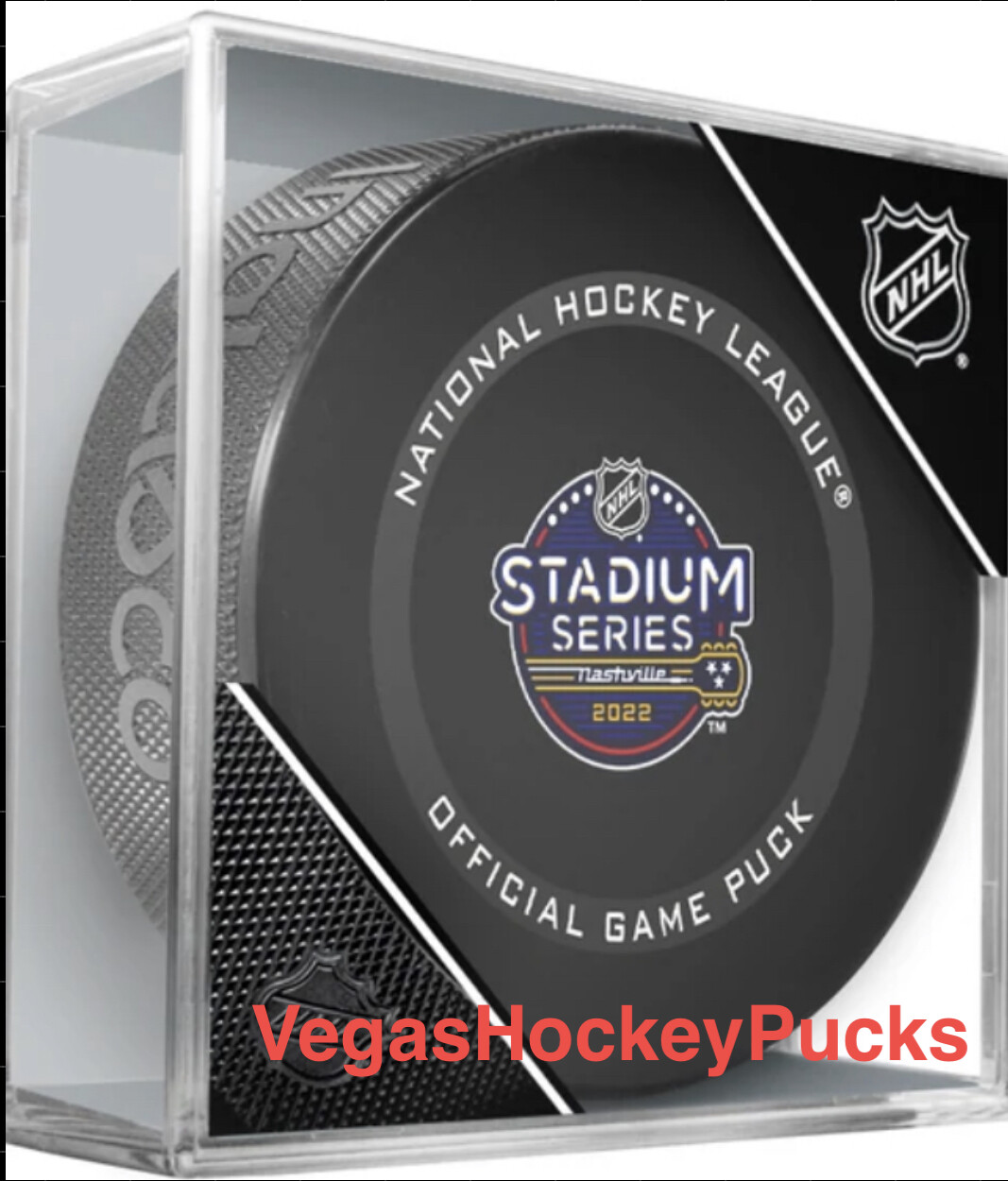 2022 NHL STADIUM SERIES OFFICIAL GAME PUCK TAMPA BAY VS NASHVILLE PREDATORS