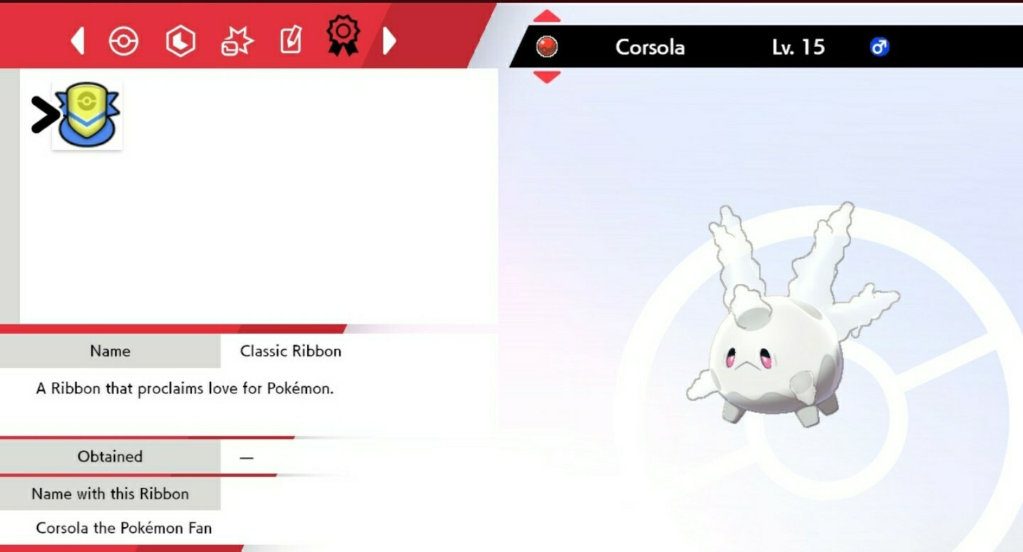 Event Corsola For Pokémon Sword & Shield