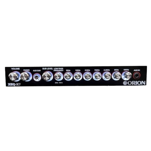 XEQ-X7 7-Band Graphic Equalizer with Front 3.5mm AUX Input – 7-Band Equalizer