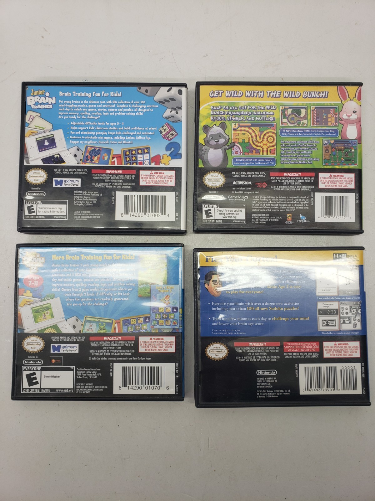 Nintendo DS NO GAME cases and instructions only