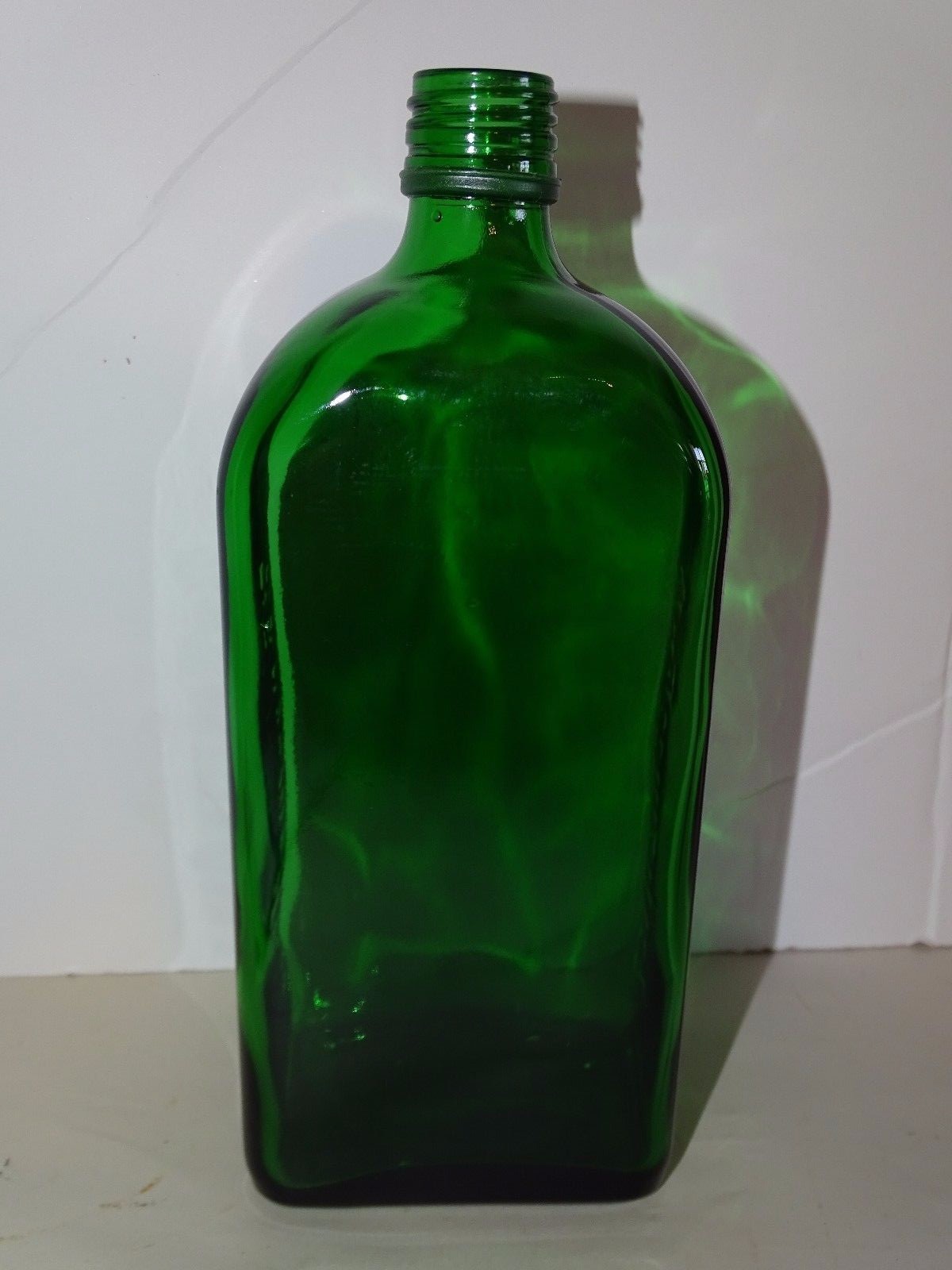 JAGERMEISTER Empty Green Liquor Bottle 77.2 750 ml Jagermeifter Label Removed