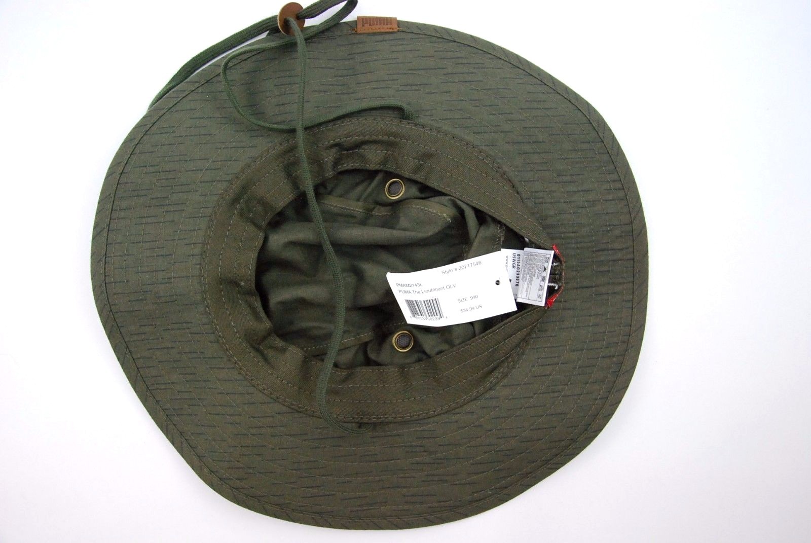 The Lieutenant Olive Drab Boonie Style Safari Bucket Cap Hat by Puma