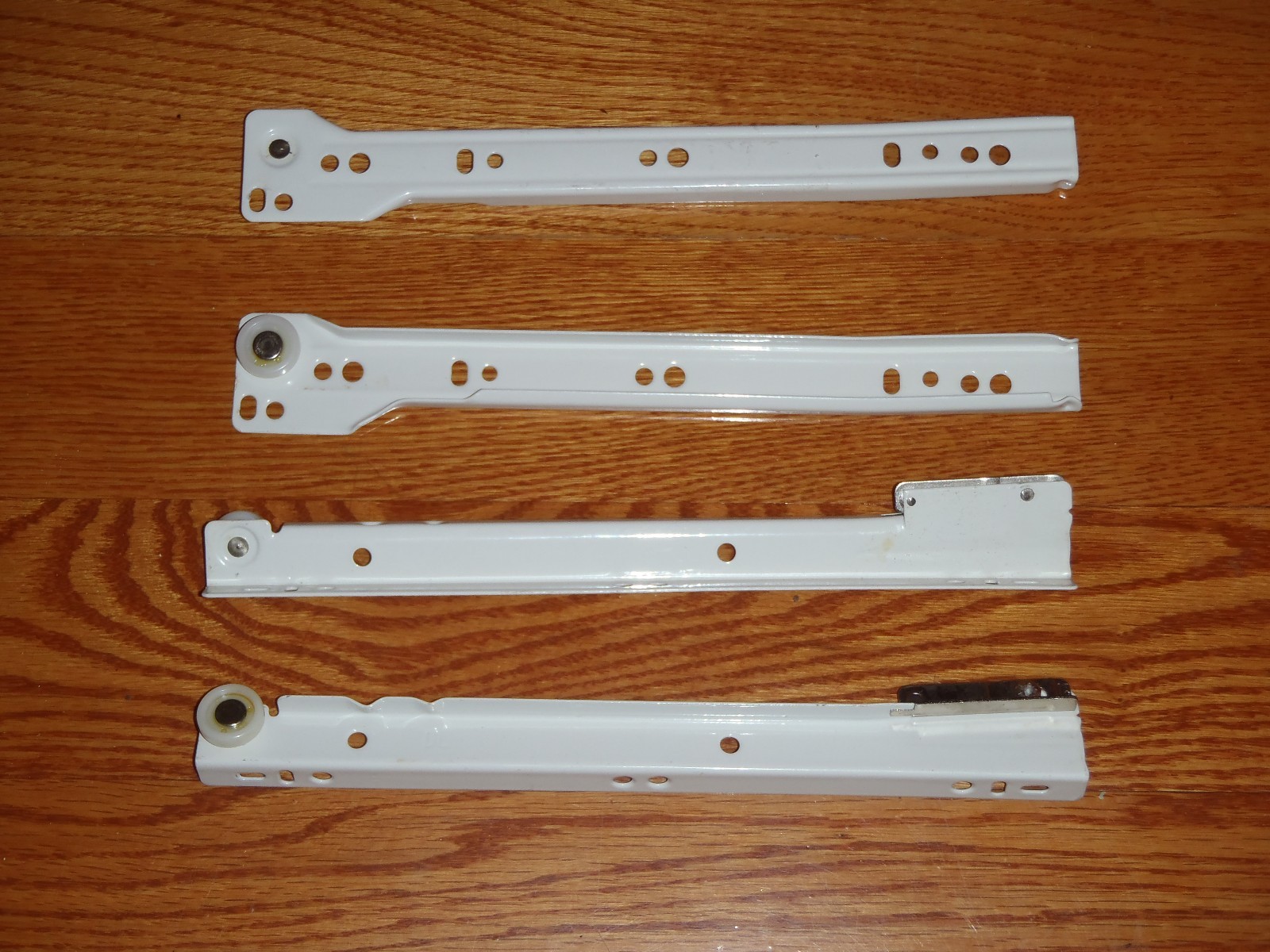 Ferrari 10" White Exopy Coated Built In Height Adjustment DRAWER SLIDES ~ NEW