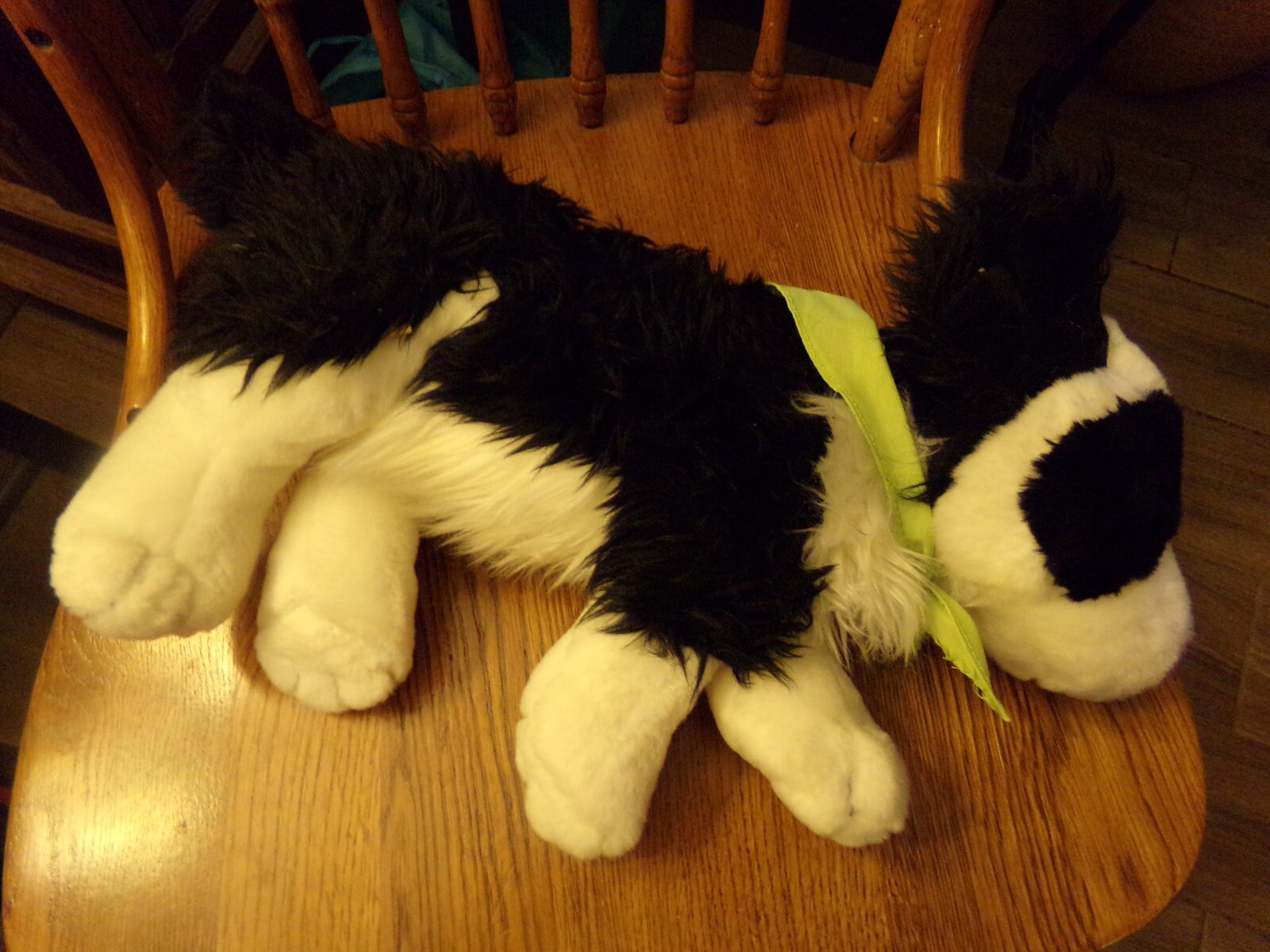 Build a Bear Dog Plush ABC Bakers Black White 9" Stuffed Animal Toy