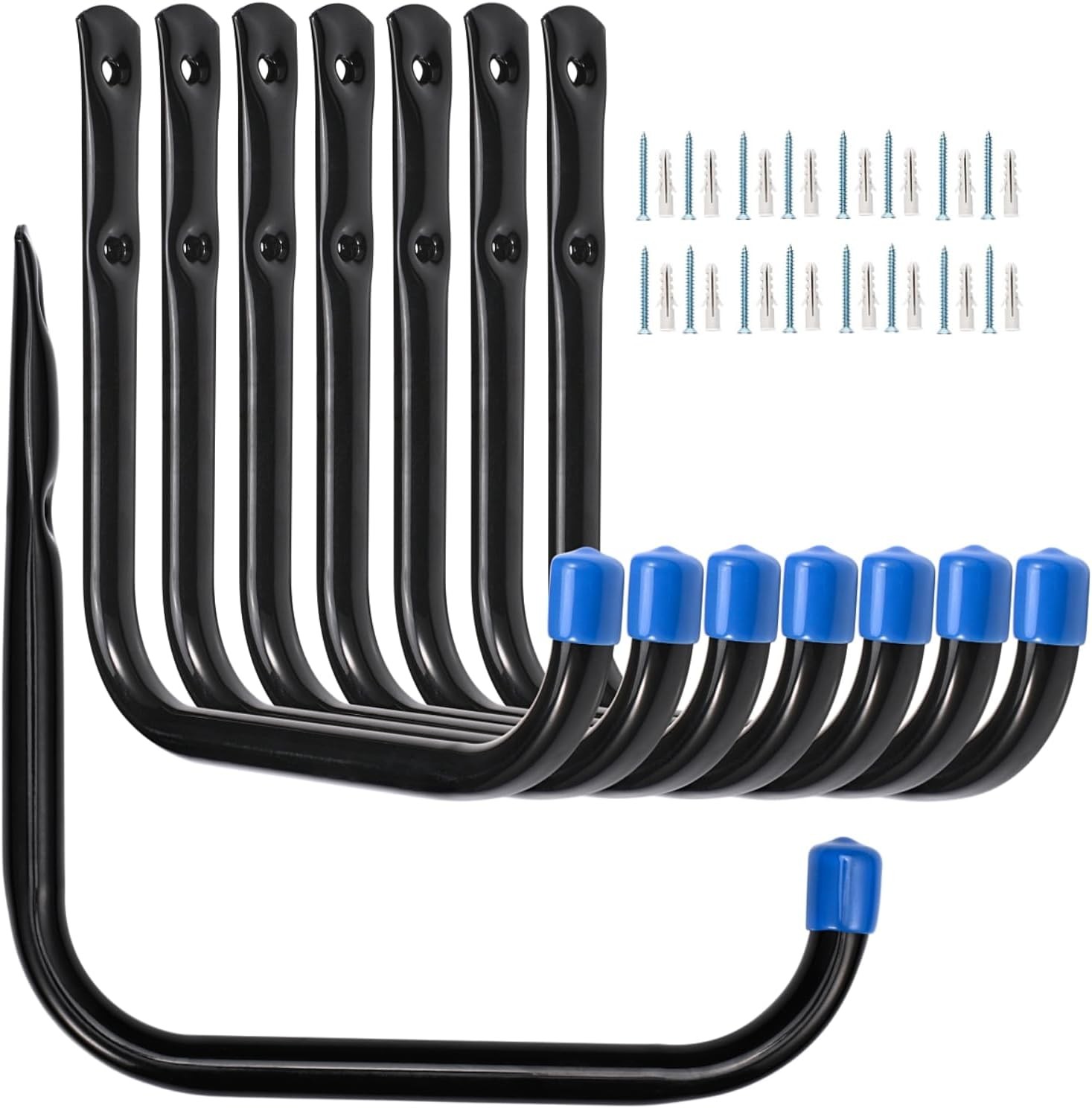 6.7In Garage Storage Utility Hooks, Heavy Duty ‎12G-6.7inch, Black
