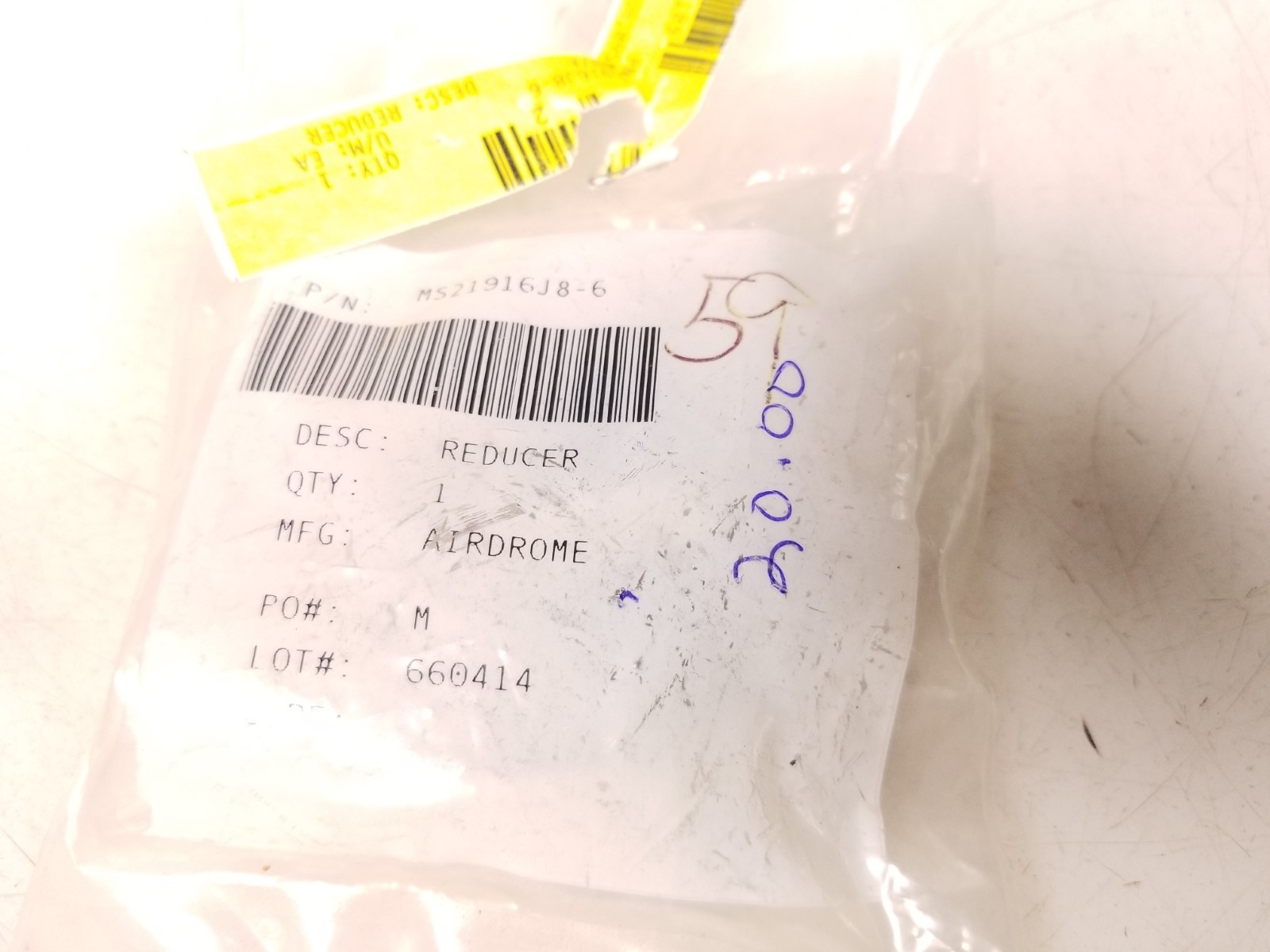 Military Standard MS21916J8-6 Stainless Steel Reducer, Boss Free Shipping