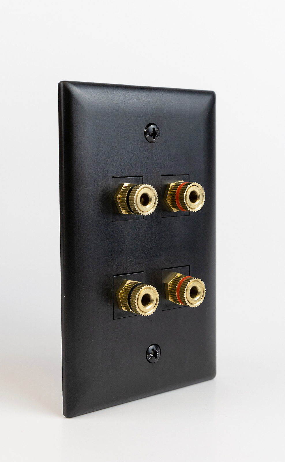 Speaker Snap Keystone Binding Posts 4 Pairs / 8 Pieces -Black
