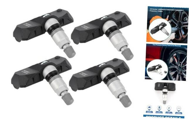 4Pcs Tire Pressure Sensor No.A0025407917/A0025406817 Tire Pressure Monitoring