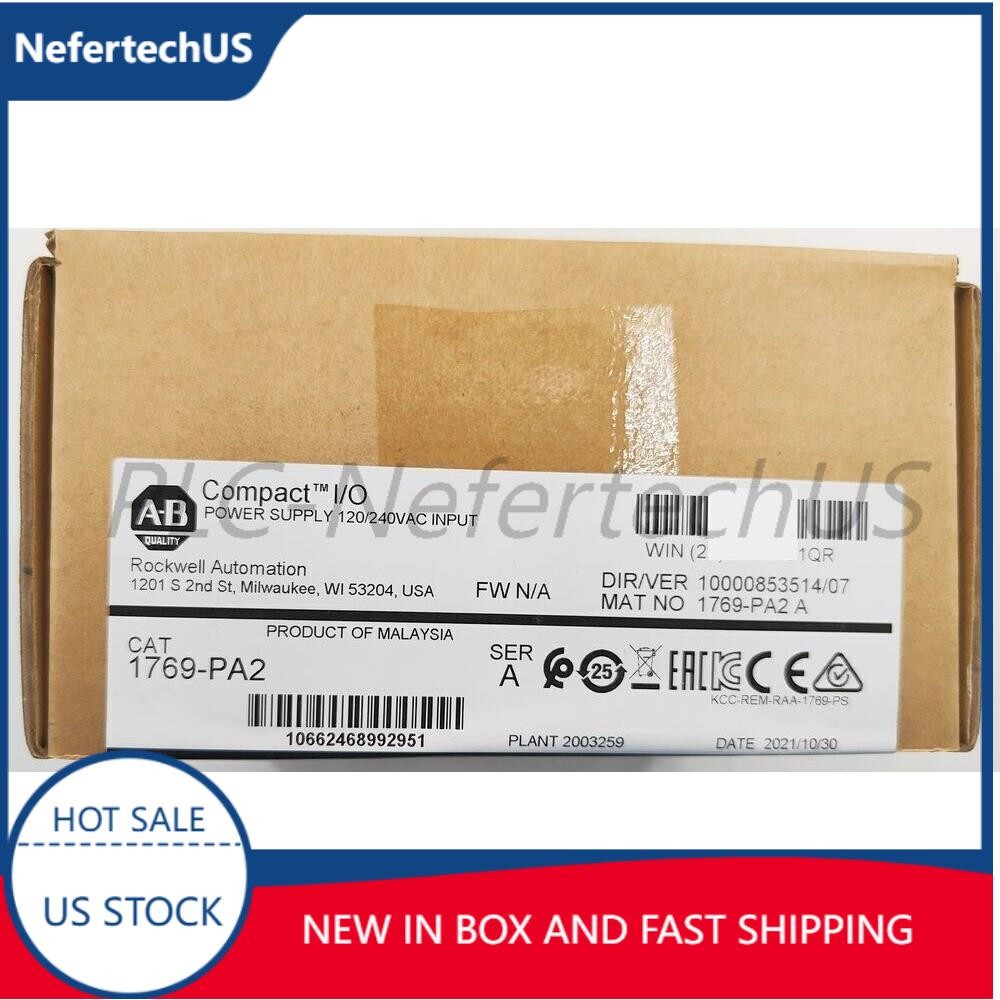 AB 1769-PA2 CompactLogix AC Power Supply Factory Sealed NEW US Stock US Free Tax