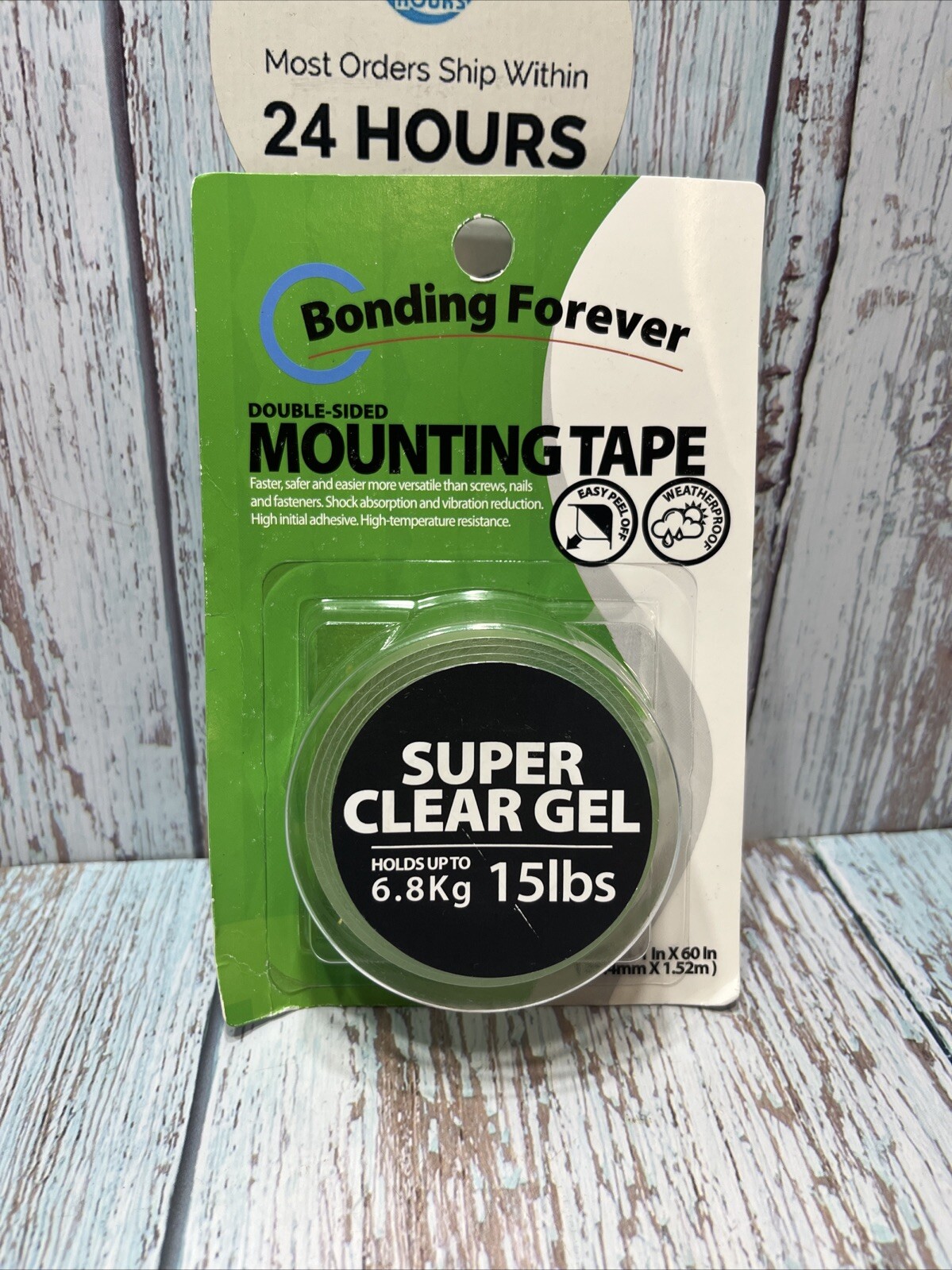 BondingForever  Double Sided Mounting Tape.Holds  15 Lbs.Clear
